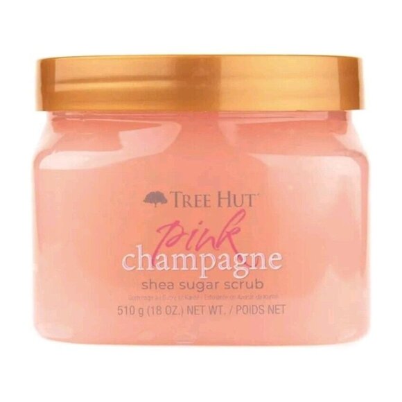 NEW! Tree Hut Pink CHAMPAGNE Shea Sugar Scrub 18 Oz. - Picture 1 of 1